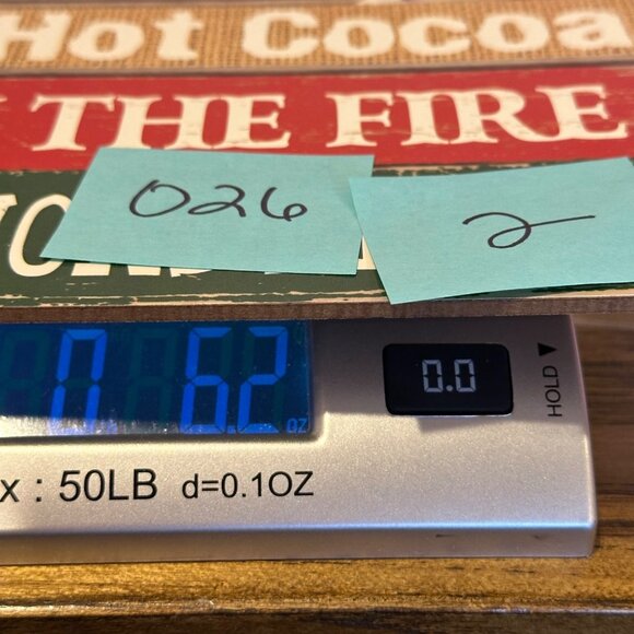 Rustic Christmas House Let It Snow Wooden Hanging Sign Winter Wonderland Decor - Picture 8 of 8